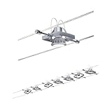Paulmann 94152 Seilsystem Set Mac II max. 7x10W Drahtseilsystem Chrom matt Metall Seillampe...