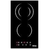 IsEasy Glaskeramikkochfeld, 2 Herdarten, Einbauherd, elektrisch, 3200 W, Timer, 9 Leistungsstufen,...