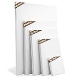 5 Stück Leinwand Set, leinwand zum bemalen, keilrahmen, leinwände für acrylfarben für Künstler,...