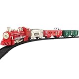 Patifirst Weihnachtsbahn Spielzeug - Spielzeugwagen Mit Licht Und Musik,LED Elektrische Eisenbahn...