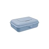 Rotho Babydesign Feuchttücherbox Blau 1.25L – Große Aufbewahrungsbox für Feuchttücher,...