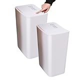 FGXHHS Büro-Mülleimer mit Pop-Up-Deckel, wasserdichter Abfallbehälter für Badezimmer, moderner...