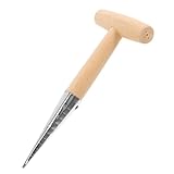UPKOCH Handlicher Gartendibber mit Ergonomischem Holzgriff Präziser Pflanzlochstecher für Gemüse...