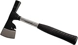 LSR Tools Gipsbeil 600 g | Kopf aus legiertem Stahl mit Schneide & Schlagfläche | Stahlrohrstiel...