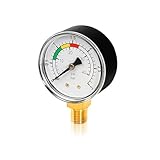 Manometer Wasser Manometer 1/4 Zoll Pool Druckmanometer Wasser Manometer Wasserdruck Manometer...