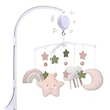 COTTONBEBE Mobile Baby,Baby Spieluhr mit 35 Musik,Einstellbare Lautstärke,Einfach...