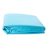 poolomio Poolfolie blau für Stahlwandpool rund 240 x 90 cm | Poolinnenfolie Aufstellpool Winterfest...