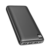 Power Bank 26800mAh Externer Akku: Riapow Powerbank 3A Schnelles Aufladen (USB C Input & Output)...