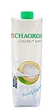 Chaokoh Kokosnusswasser, 100% natürliches Kokoswasser aus Thailand, 12 Tetra Packs a 1L, 12 Liter...