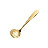 Schlitzlöffel Golden Suppenkelle Edelstahl Schaumlöffel für Zuhause und Restaurant