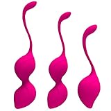 Liebeskugeln Beckenboden Trainingskugeln, Allmay Silikon Kegel Balls 3er Set Beckenbodentraining,...