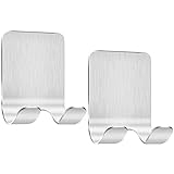 2 Stück Rasierer Halter Haken, Bolatus Mehrzweckhaken Edelstahl Selbstklebende Rasiererhalter Wand...