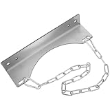 DIKACA Wandhalterung für Gasflasche 40l aus Edelstahl mit Sicherheitskette Stabile...