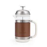 Hazel Quinn French Press Kaffeekanne, 450ml/15oz, hitzebeständiges Borosilikatglas, 304 Edelstahl,...