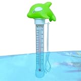 Schwimmbad Temperaturmesser | Einfach Ablesbarer Schwimmender Wassertester Mit Schnur,Leicht...