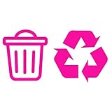 Abfalleimer und Recycling-Aufkleber Mülltonnen Dekoration – Aufkleber für Räder – Papierkorb...