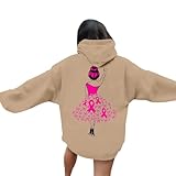 Pullover Kurz Damen Damen-Sweatshirt ohne für den Alltag, lässiger Aufdruck zum Thema...