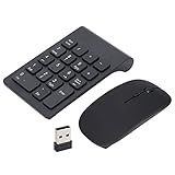 Culnflun Drahtloses Zahlenkissen mit Maus, 2,4 -GHz -Numeric -Tastatur für Laptop, Plug -and -Play...