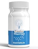 BlueVitality | Fisetin | 200mg Fisetin pro Tagesdosis | 60 Kapseln | Unabhängig laborgeprüft &...