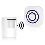 AXFEE Durchgangsalarm, Beweungsklingel Set mit 1 Elektronischem Plug-in-Empfänger＆1...