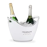 Relaxdays Sektkühler, Champagne Premium, 6l Volumen, Getränke kühlen, Champagnerkühler HxBxT:...