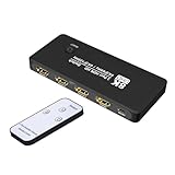 WOURRD 8K HDTV 2.1 Switcher Splitter HDTV Switcher 3 Port HDTV Switcher Selector Box 3 Port 8K @...