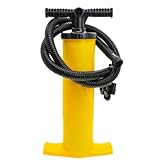 Manuelle Luftpumpe für Floß, Bidirektionale Hochdruck-Luftpumpe, Gelb, 4 l, Handpumpe,...