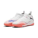 PUMA Unisex Kinder Future 8 Match Tt + Mid Jr Fussballschuh, Puma Weiß Puma Schwarz Leuchtendes...