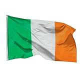 PHENO FLAGS Irland Flagge 90x150cm - wetterbeständige Fahne mit Messingösen, 100% Polyester,...