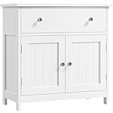Yaheetech Waschbeckenunterschrank Unterschrank Badezimmerschrank mit Schublade und 2 Türen...