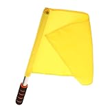 BRIGHTFUFU Signalflagge Handfahne Schiedsrichterflagge für Sport und Rennen Gelbe...