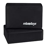 Relaxdays Yogablock im 2er Set, Yoga-Klötze für Yoga-Übungen, Hartschaum, rutschfest,...