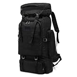 Kabxhueo Groß Wander Rucksack 60l - 80l, Outdoor Military, fur Herren Notfallrucksack Wasserdicht...