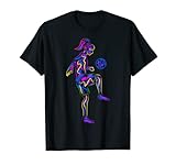 Fußball Mädchen Fußballerin Damen T-Shirt