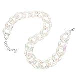 Generisch Chunky Link Chain Choker Halskette Extravaganter Modeschmuck für Frauen Verstellbare...