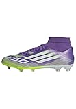 adidas Unisex F50 League Mid Firm Ground/Multi Ground Football Boots, Purple Rush/Cloud White/Lucid...