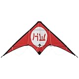 HIDETOSHI WAKASHIMA® Inuwahi Stunt Kite Lenkdrachen mit Fiberglass Gestänge, strapazierfähigem...