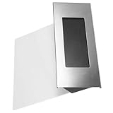 Ciieeo Solar LED Hausnummernleuchte Wetterfeste Edelstahl Solar Nummernlampe mit 4 Leds Kabellose...