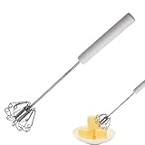 - Schneebesen Manuell | Eierschlägel | Edelstahl halbautomatisches vielseitiges Werkzeug für...