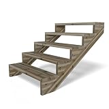 Gartenwelt Riegelsberger Terrassentreppe Breite 95 cm Treppe mit 5 Stufen Geschosshöhe 89 cm...