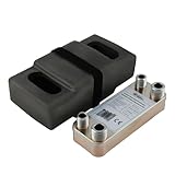 Edelstahl Plattenwärmetauscher B3-12-12 mit Isolierung – 2x 1/2 Zoll & 2x 3/4 Zoll Anschluss,...