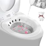 DEANIC Sitzbad für Toilette Faltbares Sitzbadewanne für Hämorrhoiden, Sitzbadewanne Erwachsene...
