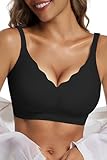 Vtelor Bügelloser BH Damen Ohne Bügel Push up BH Große Brüste Starker Halt Soft Seamless...