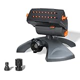 Diivoo Mini Turbo Oszillierender Rasensprenger 16 Düsen, Gartensprinkler mit Schnellanschluss und...
