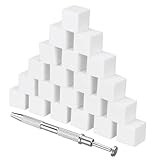 PENIKOKO Manicure Nail Sponges Teilig mit Edelstahl Gripzange Weiche Feine Textur für Ombré...