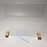 WANDKINGS Spuckschutz mit Durchreiche, Breite: 75 cm, Höhe: 50 cm, Virenschutz Hustenschutz...