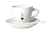 Bialetti Y0TZ099 Tazzina Cappuccino Istituzionale (con Piattino),Porcellana, 1 Stück (1er Pack),...