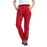 Generisch Wanderhose Damen Wasserdicht Softshellhose Winter Gefütterte Trekkinghose Softshellhos...