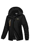 Libin Winterjacke Damen Warm Gefüttert Skijacke Outdoorjacke Damen Wasserdicht Atmungsaktiv...