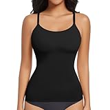 ONEW Shapewear Unterhemd Damen Bauchweg Formende Oberteile mit Spaghettiträger Kompressions...